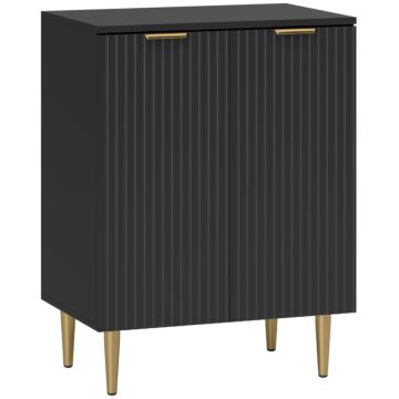 Homcom Adjustable Shelf Sideboard - Black