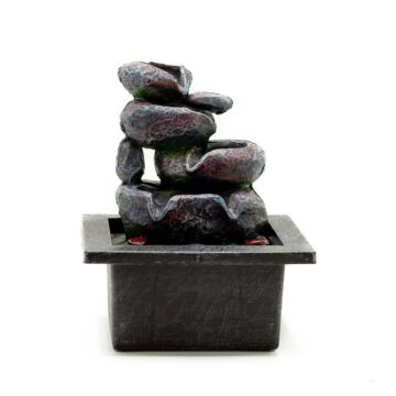 Tabletop Water Feature - 20cm - Cascading Pots