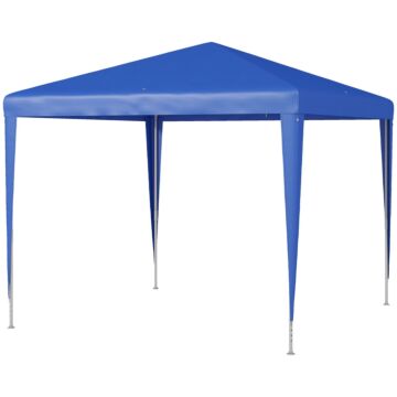Outsunny 2.7m X 2.7m Garden Gazebo Marquee Party Tent Wedding Canopy Outdoor(blue)