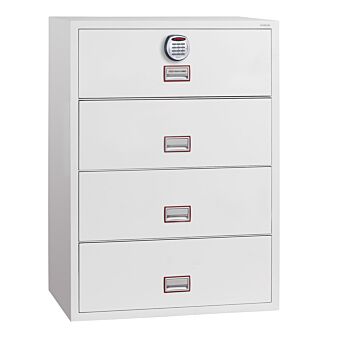 Phoenix World Class Lateral Fire File Fs2414e 4 Drawer Filing Cabinet With Electronic Lock