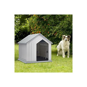 Plastic Dog Cat Kennel House Weatherproof For Indoor And Outdoor Pet Shelter