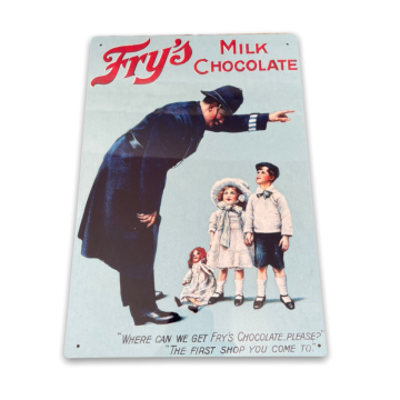 Vintage Metal Sign - Retro Advertising Fry's Milk Chocolates