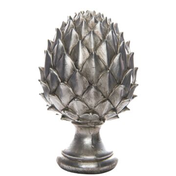 Large Silver Pine Cone Finial