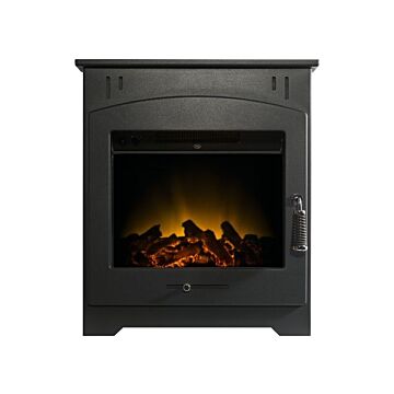 Adam Holston Electric Inset Stove In Black With Remote Control