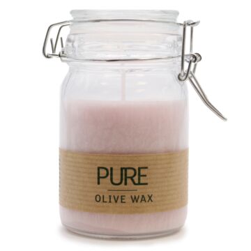 Pure Olive Wax Jar Candle - Antique Rose