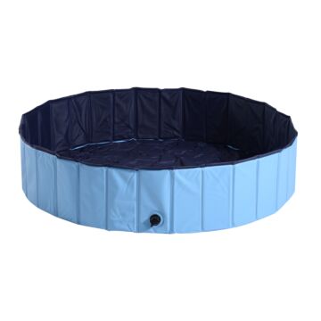 Pawhut Φ140 X 30h Cm Pet Swimming Pool-blue