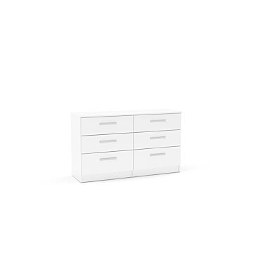 Lynx 6 Drawer Chest White