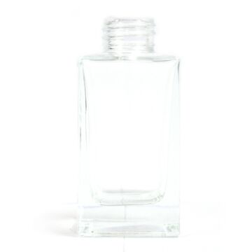 100ml Square Long Reed Diffuser Bottle - Clear