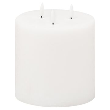 Luxe Collection Natural Glow 6"x6" Led White Candle