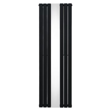 Flat Mirror Radiator - 1800mm X 565mm - Black