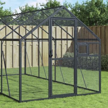 Vidaxl Aviary Anthracite 1.79x4x1.85 M Aluminium