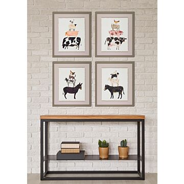 Animal Acrobats Iii By Victoria Borges - Framed Art