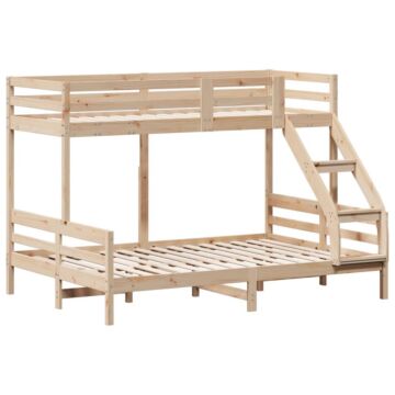 Vidaxl Bunk Bed 90x200/140x200 Cm Solid Wood Pine