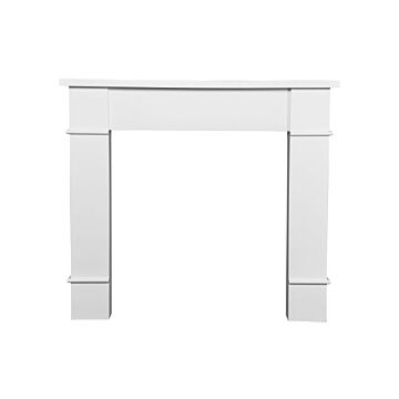 Adam Linton Mantelpiece With Downlights In Pure White, 48 Inch