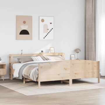Vidaxl Bed Frame Without Mattress 200x200 Cm Solid Wood Pine