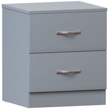 Riano 2 Drawer Bedside Chest, Grey