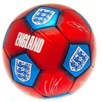 England Fa Red & Blue Signature Football