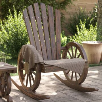Vidaxl Rocking Adirondack Chairs 2 Pcs Solid Wood Fir