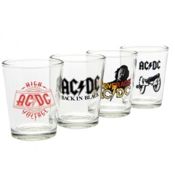 Ac/dc 4pk Shot Glass Set