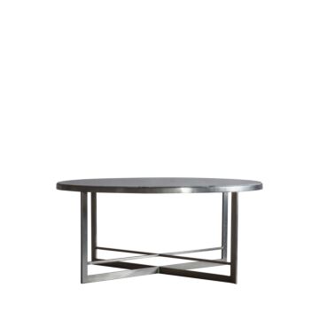Necton Coffee Table Silver 900x900x400mm