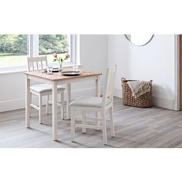 Coxmoor Square Dining Table 75cm - Ivory & Oak
