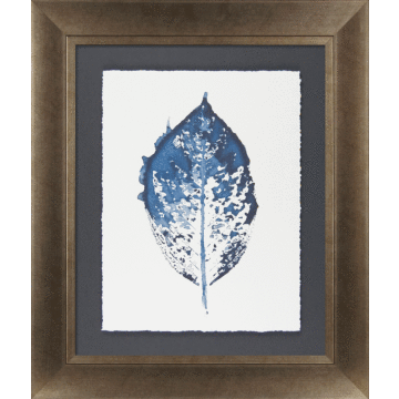 New Beginnings In Blue Iv By Amy Evans - Framed Art