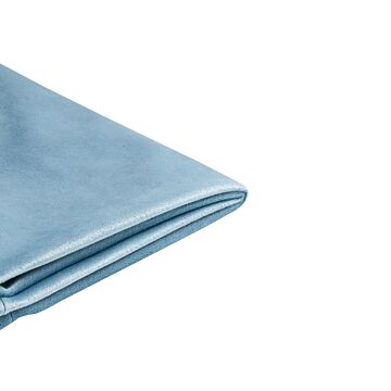 Bed Frame Cover Light Blue Velvet For Bed 90 X 200 Cm Removable Washable Beliani