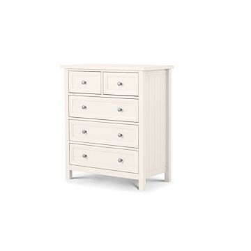 Maine 3+2 Drawer Chest - Surf White