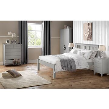 Barcelona Bed Lfe 135cm - Dove Grey