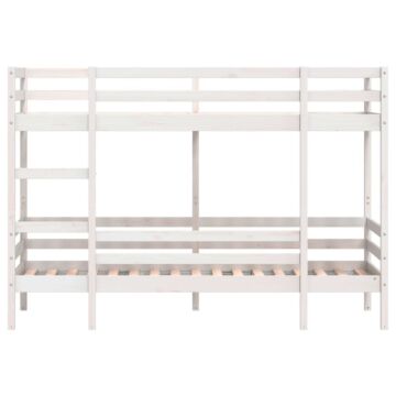 Vidaxl Bunk Bed White 90x190 Cm Solid Wood Pine