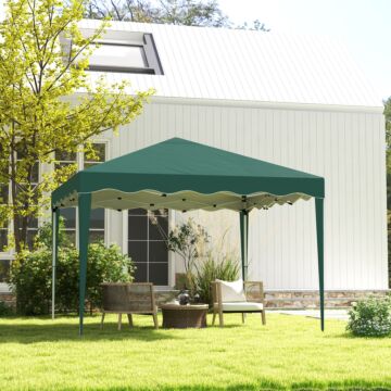 Outsunny 3 X 3m Pop Up Gazebo, Outdoor Camping Gazebo Party Tent With Carry Bag