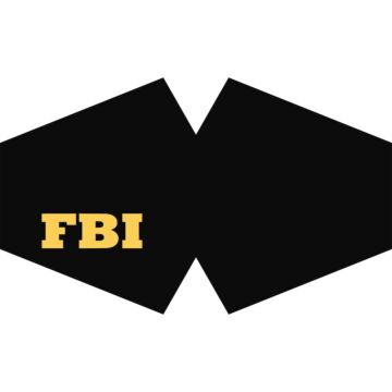 Reusable Fashion Face Covering - Fbi (adult)