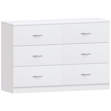 Vida Designs Riano 6 Drawer Chest, White