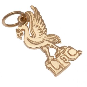 Liverpool Fc 9ct Gold Pendant Liverbird Small