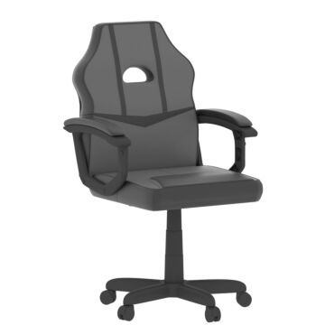 Vida Designs Comet Racing Gaming Chair, Grey & Black