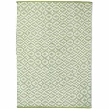 Hug Rug Woven Diamond Rug Green 80x150