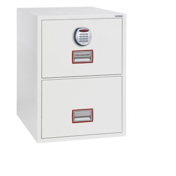 Phoenix World Class Vertical Fire File Fs2252e 2 Drawer Filing Cabinet With Electronic Lock