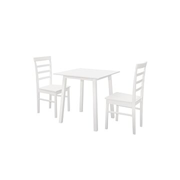 Stonesby Dining Set With 2 Upton Chairs White