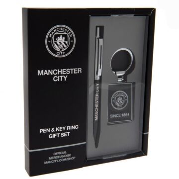 Manchester City Fc Pen & Keyring Set