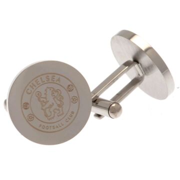 Chelsea Fc Stainless Steel Round Cufflinks