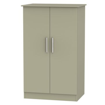 Contrast Double Plain Midi Wardrobe In Mushroom Matt