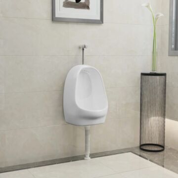 Vidaxl Wall Hung Urinal With Flush Valve Ceramic White