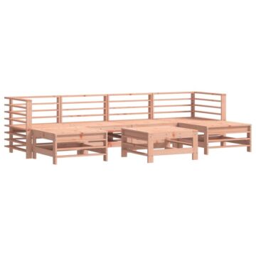 Vidaxl 7 Piece Garden Lounge Set Solid Wood Douglas