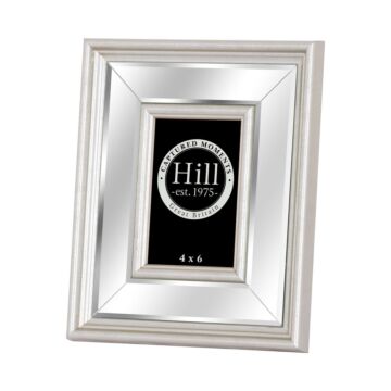 Silver Bevelled Mirrored Photo Frame 4x6