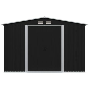 Vidaxl Garden Storage Shed Anthracite Steel 257x205x178 Cm