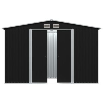 Vidaxl Garden Storage Shed Anthracite Steel 257x205x178 Cm