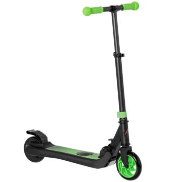 Homcom Folding Electric Scooter Adult E Scooter, 120w, With Rear Wheel Brake, 8km/h Maximum Speed, For Ages 6+ Years Old, Green