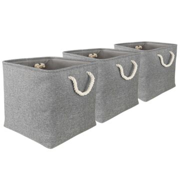 Pack Of 3 Fabric Storage Cubes