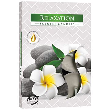Set Of 6 Scented Tealights - Relaxation