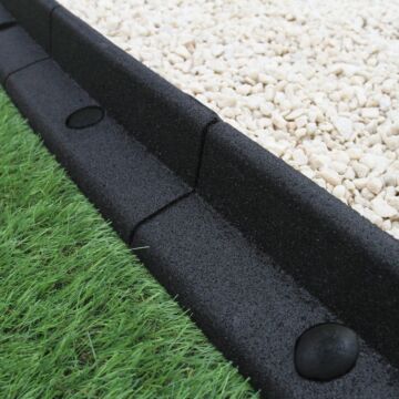 Flexible Lawn Edging Black 1.2m X 22